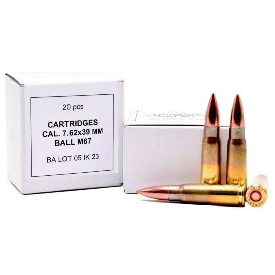 Igman M67 7.62×39 Ammo 123 grain FMJ Case of 800 Rounds (Brass Case)
