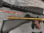 Blem Auto Ordnance Thompson 1927A1 Deluxe 45 ACP Gold Tiger Stripe Tommy Gun - View 14