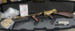 Blem Auto Ordnance Thompson 1927A1 Deluxe 45 ACP Gold Tiger Stripe Tommy Gun - View 25