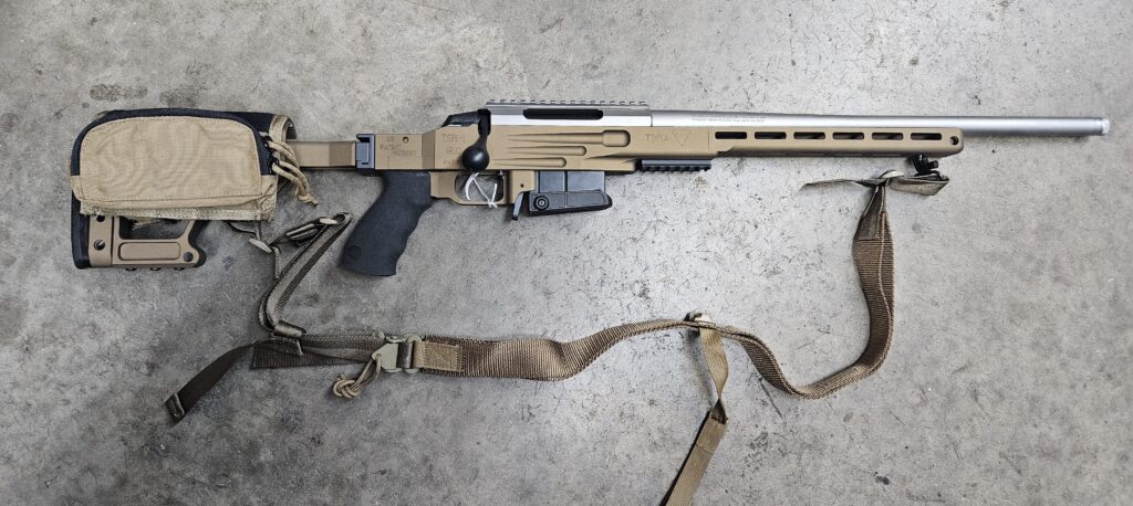 Tikka T3 TSR TSR-1 .308 Stainless/Burnt Bronze With Folding Stock JRTC316T 20″