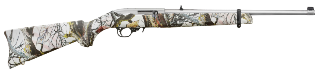 Ruger 10/22 22 LR Stainless Steel 18″ Barrel American Camo 31208