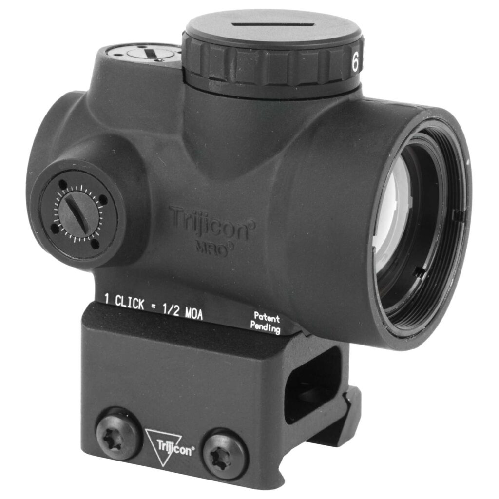 Trijicon 2.0 MOA Adjustable Green Dot Sight w/Full Co-Witness Mount, Black, MRO-C-2200030 MROC2200030