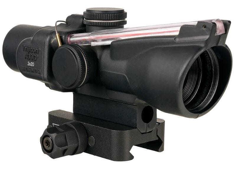 Trijicon ACOG Compact Rifle Scope Dual-Illuminated Reticle Q-LOC Mount 400388 Free Shipping