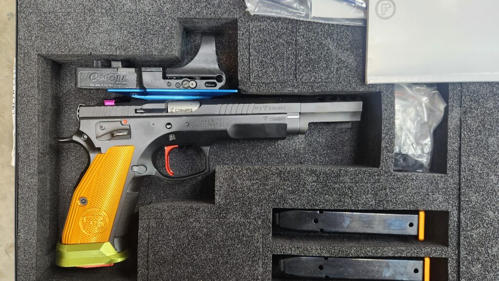 CZ TS Czechmate Parrot 9mm C-More Sight 91175 Display