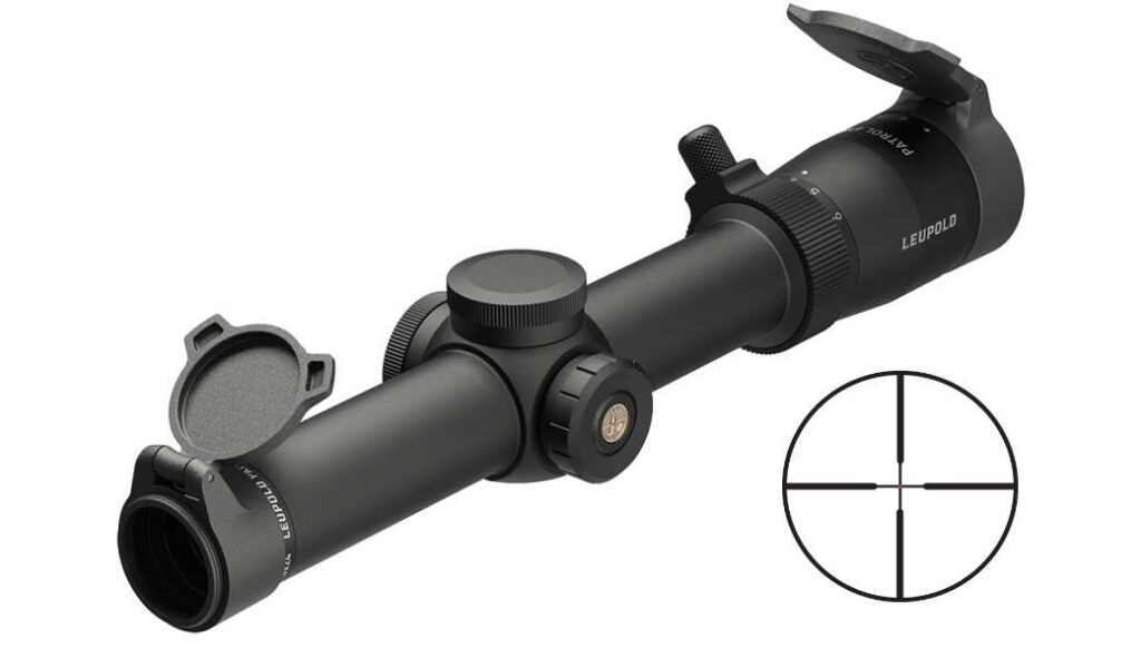 Leupold 182398 Patrol 6Hd Matte Black 1-6X24mm 30Mm Tube Illuminated Firedot Duplex Reticle Features Throw Lever182398