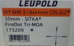 Leupold 173209 VX-6HD CDS-IL 3-18x44mm Obj 38.30-6.40 ft @ 100 yds FOV 30mm Tube Sitka SubAlpine Camo Finish Illuminated Tri-MOA (SFP) - View 2