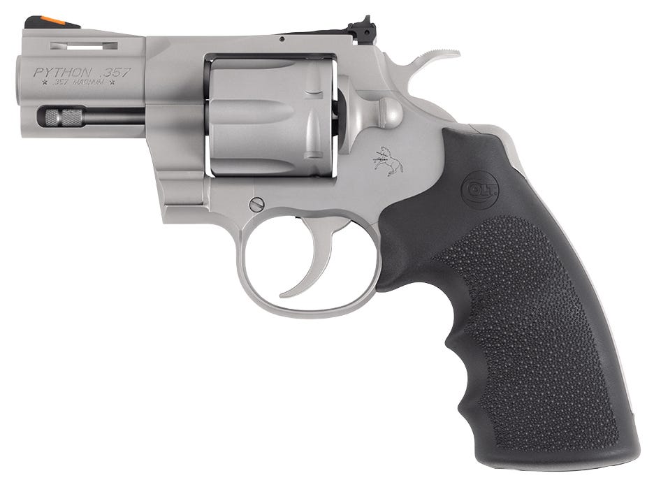 Colt Python 357 Mag Bead Blasted Stainless Finish 2.5″ Barrel PYTHON-SM2RTS