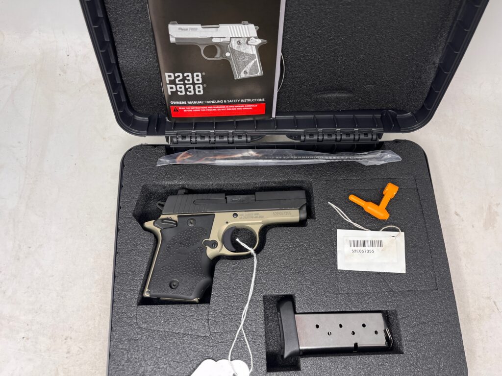 USED Sig P938 2 tone fde 938-9-DB-ambi