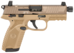 FN 502T 22 LR Threaded Barrel Optics Ready FDE 5- Mags 66-101681 - View 2