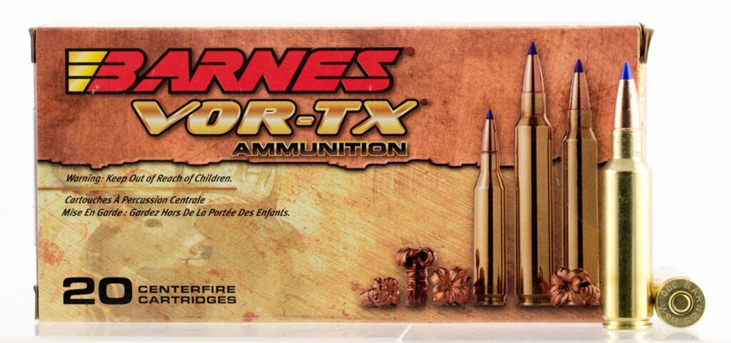 Barnes VOR-TX 300 WSM Ammo 165 grain TTSX-BT Case of 200 Rounds 21536