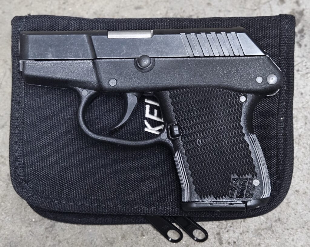 Used KEL-TEC CNC P-3AT P-3AT 6+1 .380 ACP 2.76″ –  6+1 Rounds, Polymer Grips, Pocket Clip
