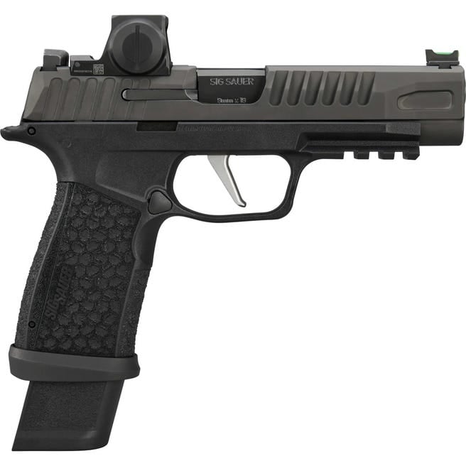 Used SIG Sauer P365 XMacro Comp Romeo-X – 9mm, Optic Ready w/ Red Dot, 2 Mags, 4.3” Barrel
