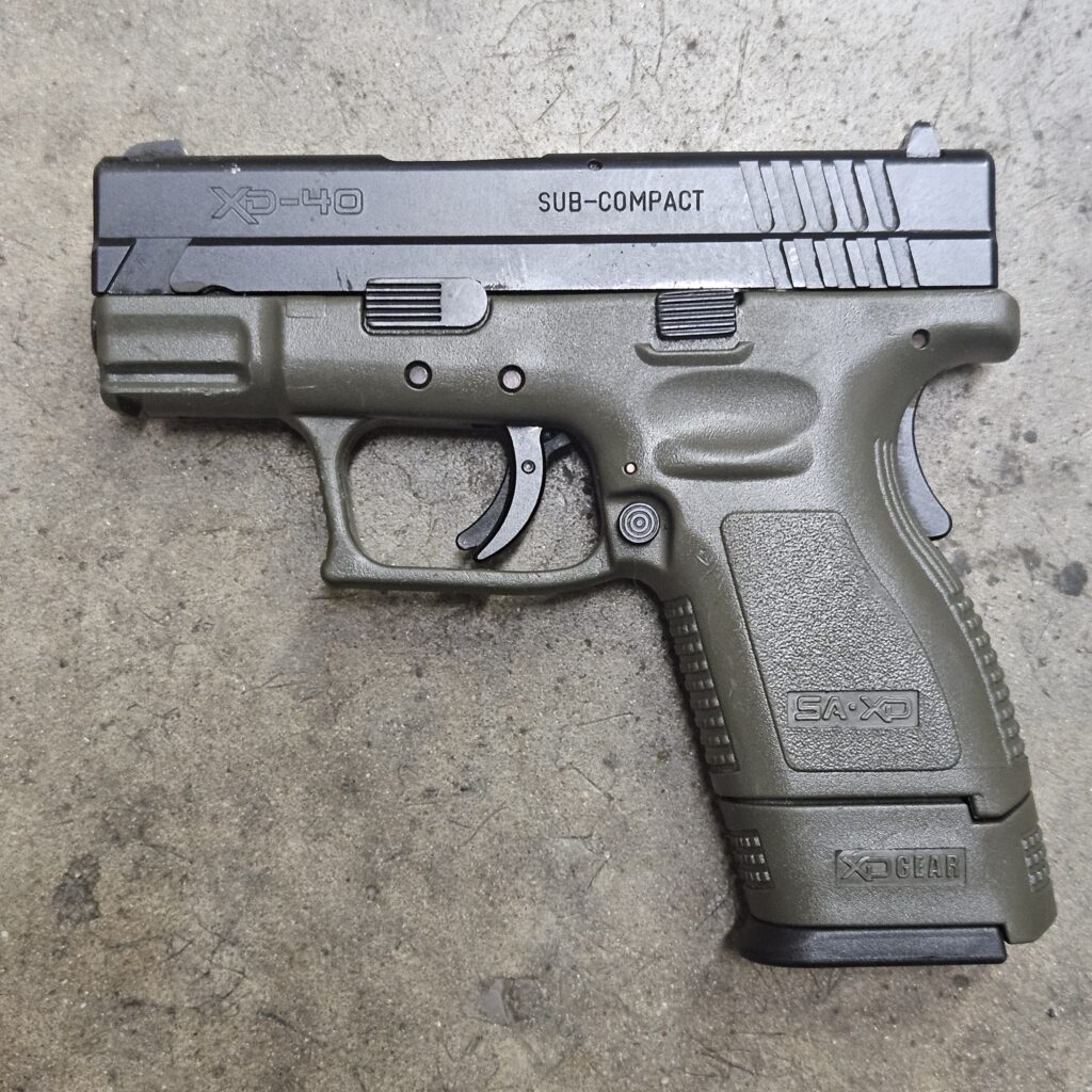 Used Springfield XD 40 S&W Sub-Compact OD Green