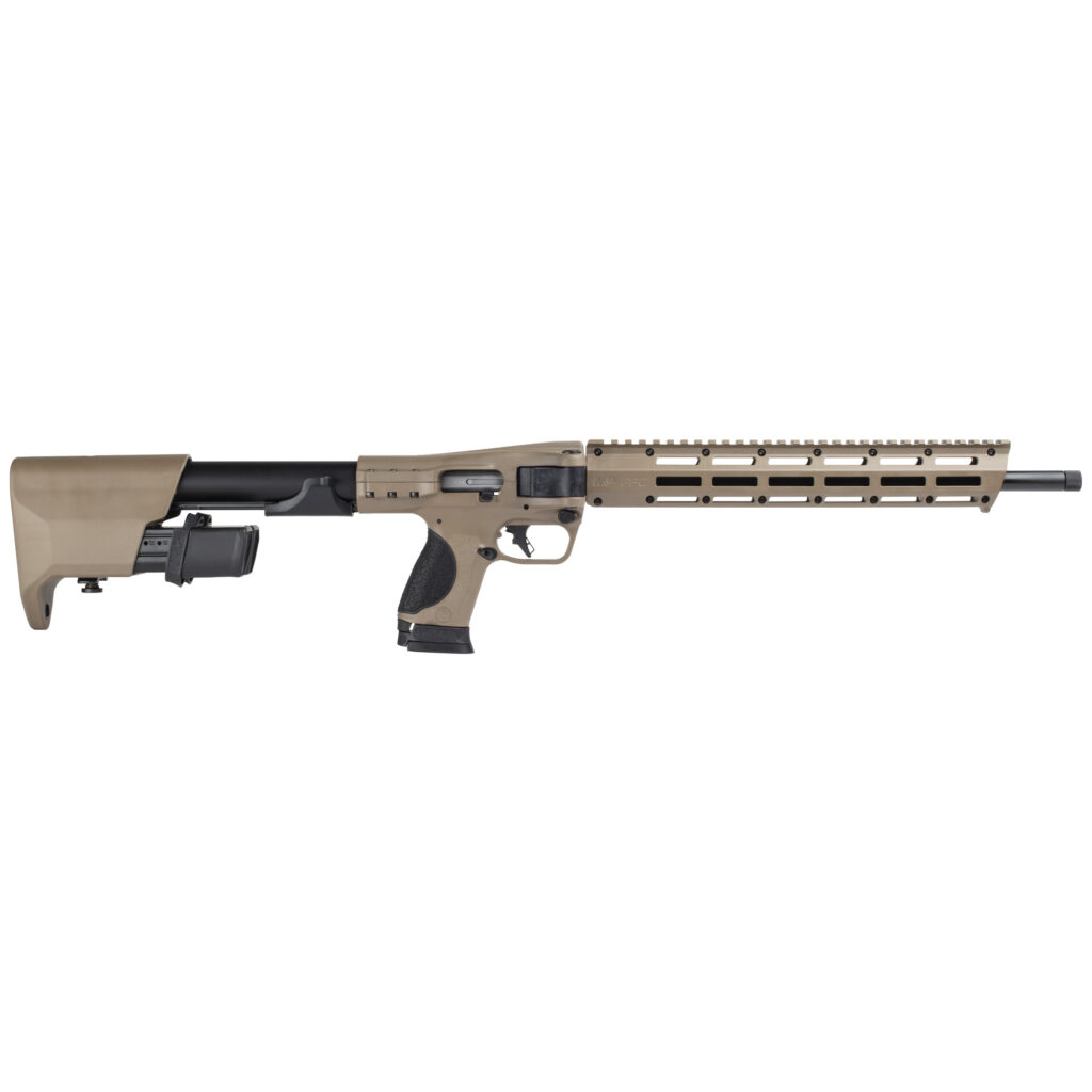 Smith & Wesson M&P FPC FDE 9mm Folding PCC 16″ Threaded Barrel 14376