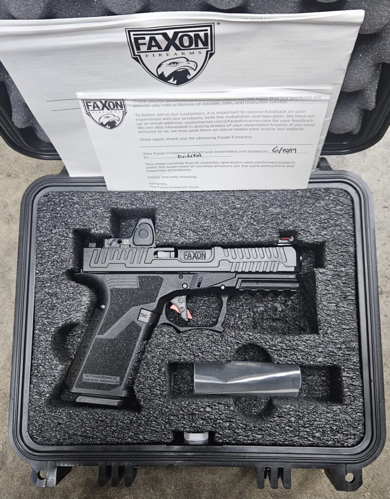 Used Faxon FX-19 Patriot Compact 9mm W/ Trijicon RMR 15 Round Capacity