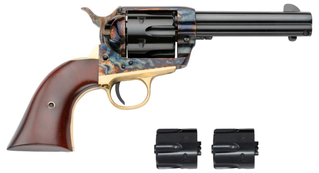 Pietta King Trio 38 Super 9mm & 357 Mag 3-Cylinders 4.75″ Barrel PSA5426