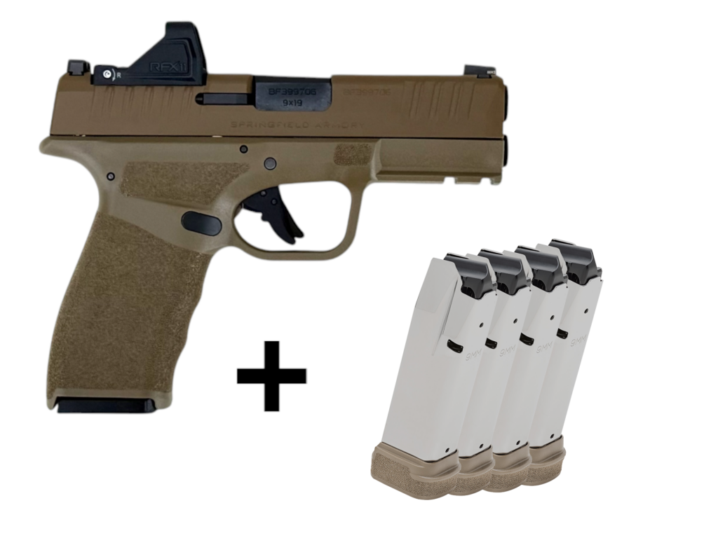 Springfield Hellcat Pro 9mm FDE OSP W/ Viridian Green Dot 5- Magazines HCP9379FOSP-GU24