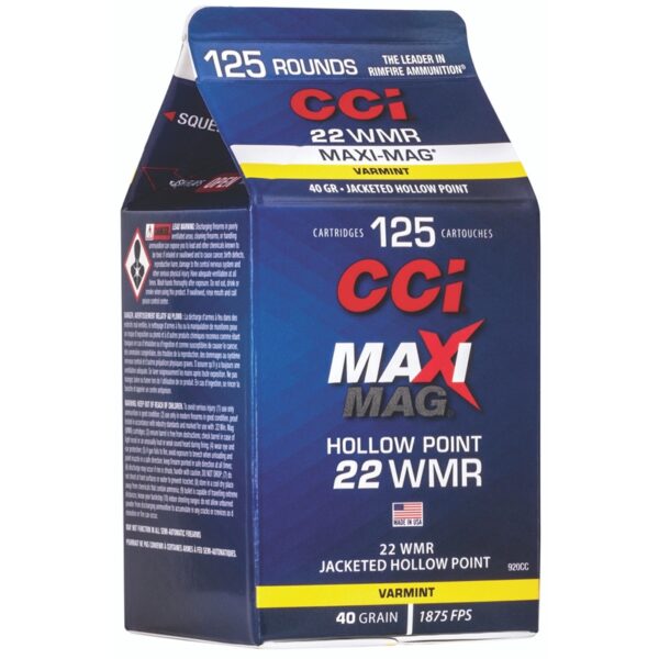 40_Grain_JHP_125_Rounds-CCI_Maxi_Mag_Pour_Pack_22_WMR_Ammo-110444.jpg