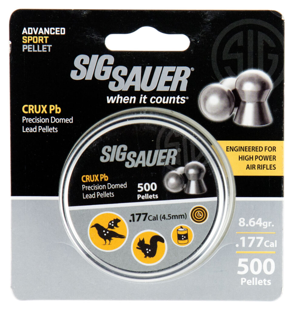 SIG SAUER Crux .177Cal 8.64Gr 500Ct Lead Pellets (AIR-AMMO-CRUX-PB-177-500)