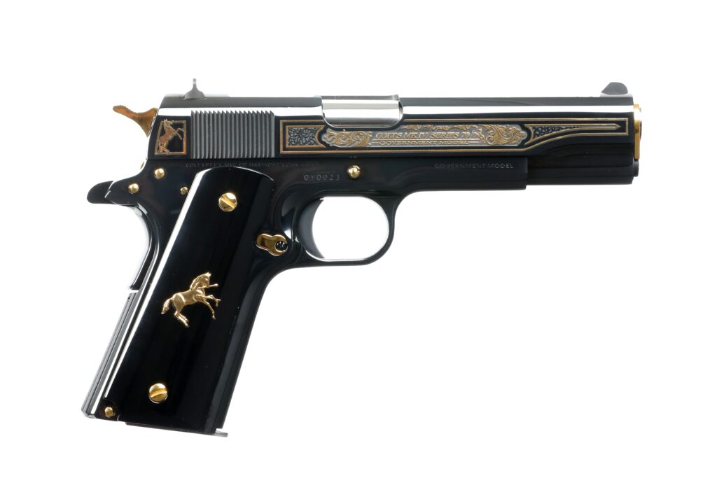Colt 1911 Oscuro Y Oro 38 Super 5″ Barrel O1911C-38-OYO