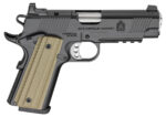 Used Springfield Armory Operator 4.25″ 9mm 1911 – Black, VZ Grips, Tactical Rail, 2 Mags - View 1
