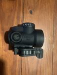 Used Trijicon 2.0 MOA Green Dot Sight w/Lower 1/3 Co-Witness Mount & American Defense Low Mount MRO 2200031 Neoprene Cover - View 1