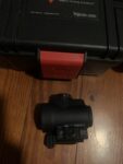 Used Trijicon 2.0 MOA Green Dot Sight w/Lower 1/3 Co-Witness Mount & American Defense Low Mount MRO 2200031 Neoprene Cover - View 2