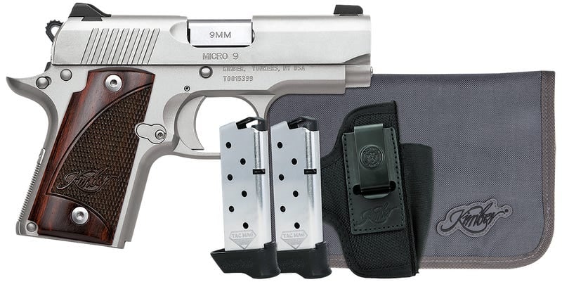 Kimber Micro9 Stainless RTC Bundle 9mm 7 Round Capacity Micro 9 3300250