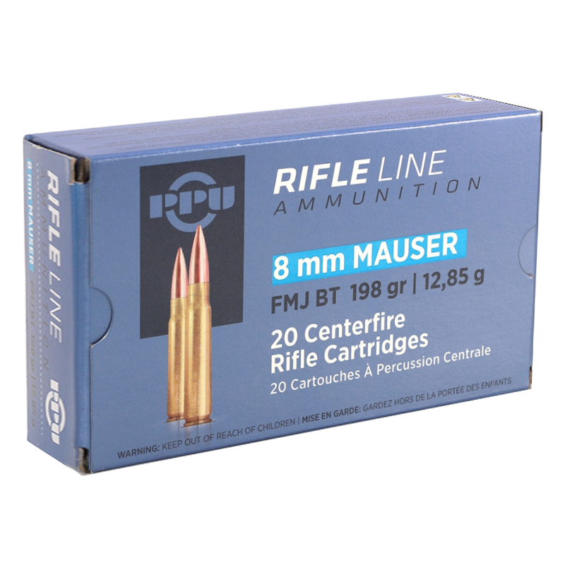 Prvi Partizan PPU Rifle Line 8×57 Mauser Ammo 198 grain FMJ Case of 200 Rounds PP8F