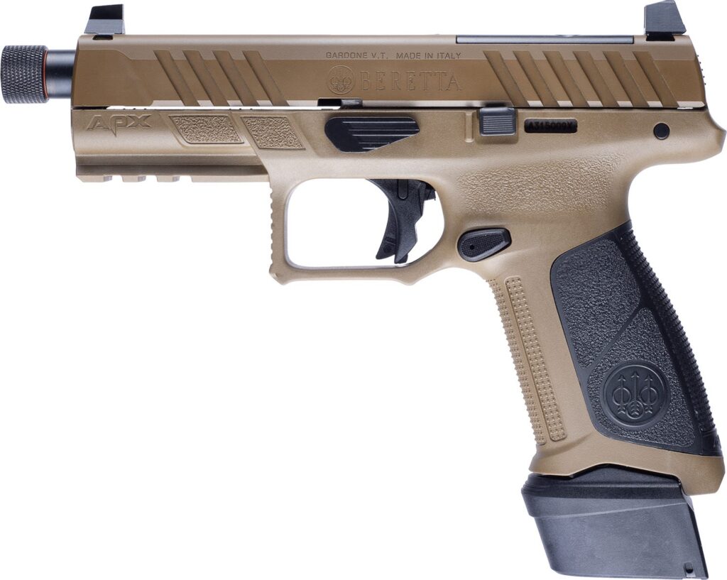 Pre-owned Beretta APX A1 FS Tactical FDE 9mm Threaded Barrel Optics Ready