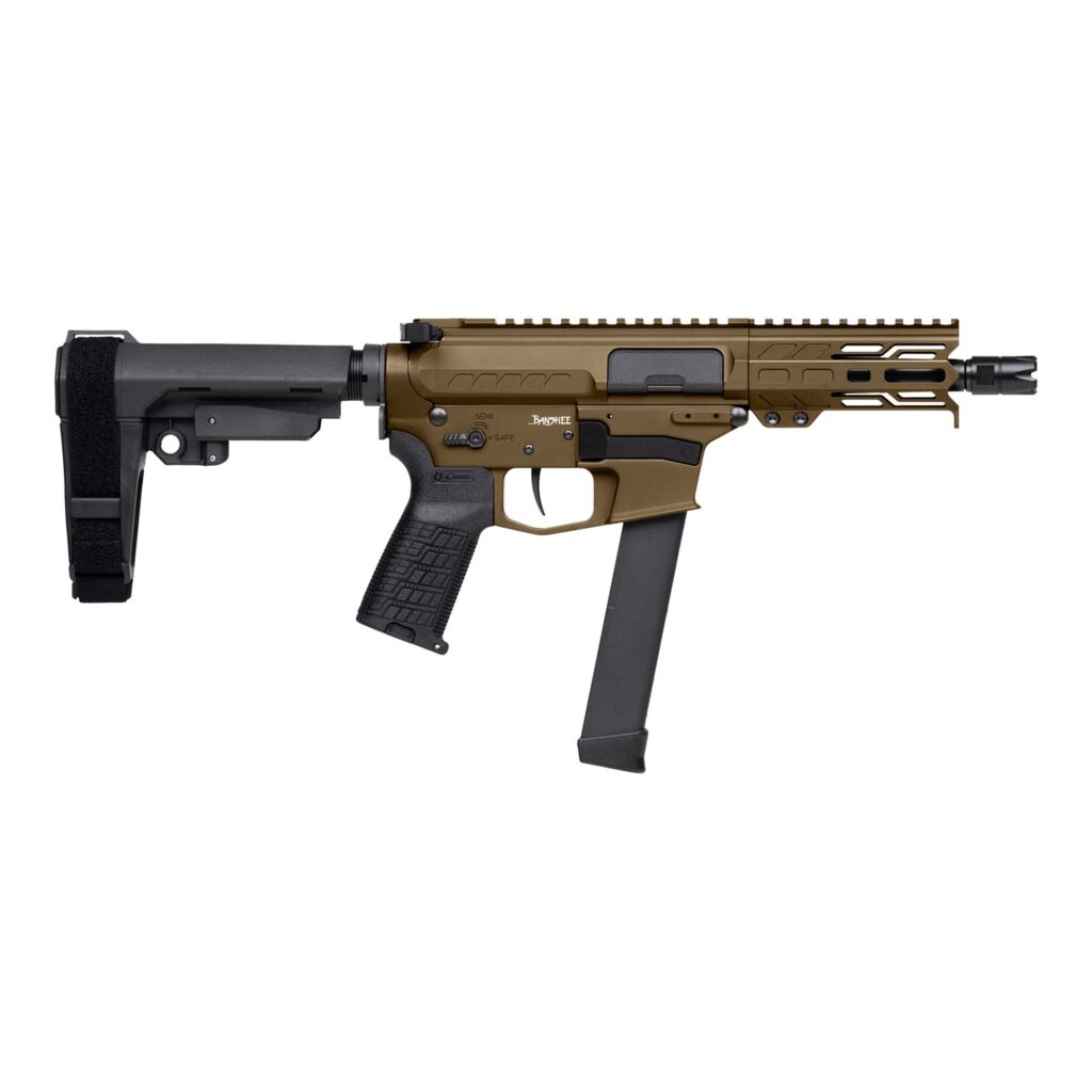 CMMG Banshee MKGS 9mm 5″ Barrel MLok Midnight Bronze 99A290F-MB