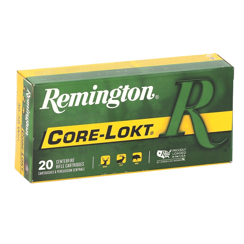 Remington Core-Lokt 30-30 Win Ammo 170 grain Hollow Point Box of 20 Rounds R30303