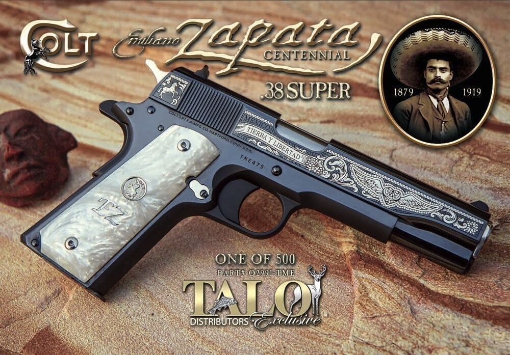 Colt Mexican Heritage Emiliano Zapata Centennial 38 Super Low Serial Number #048/500