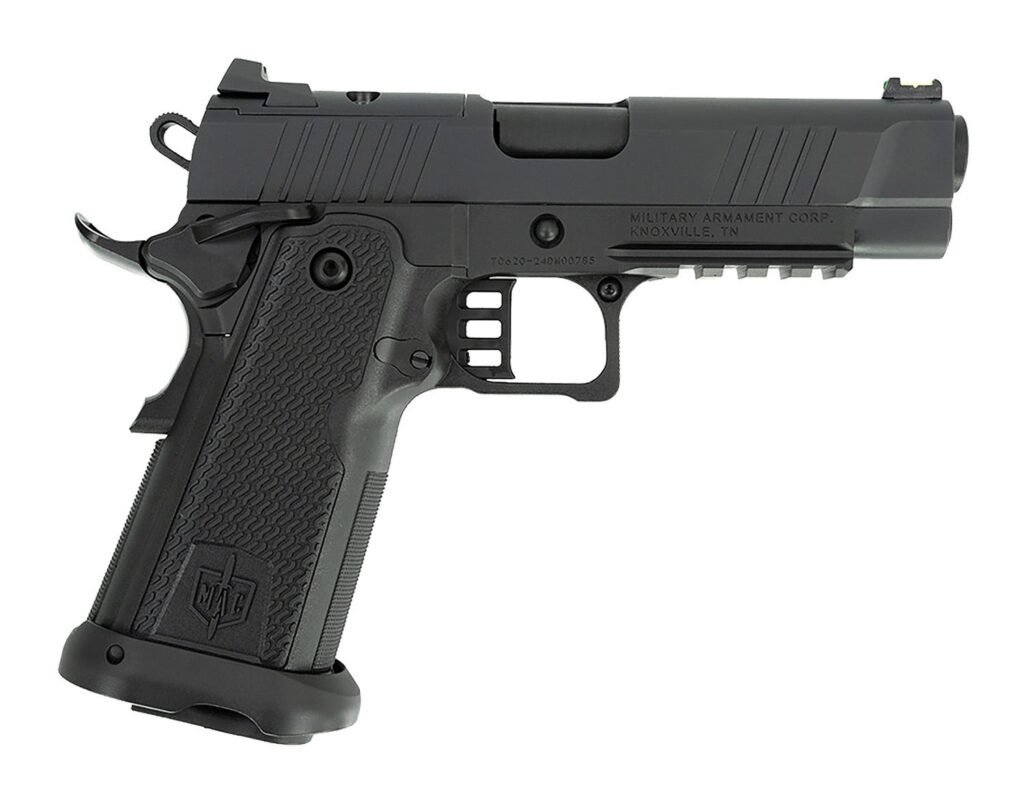 Used MAC 9 DS – Double Stack 9mm 1911, Fiber Optic Sights, Tactical Rail