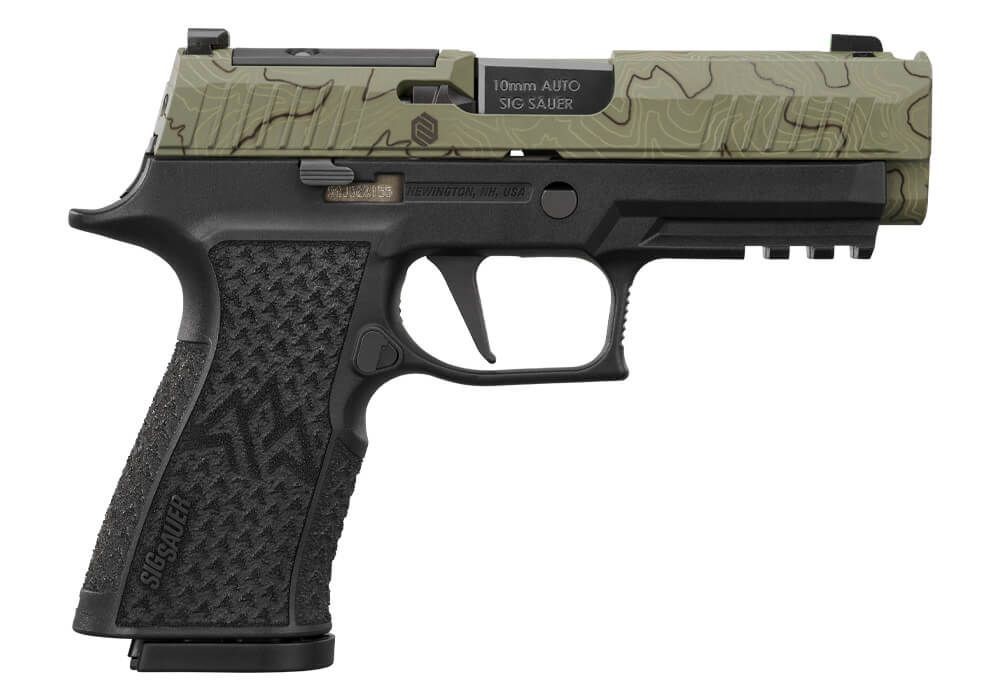 Sig Sauer P320 XTen Endure Comp 10mm Moss Green 15 Round Capacity 320XCA-10-COMP-CW