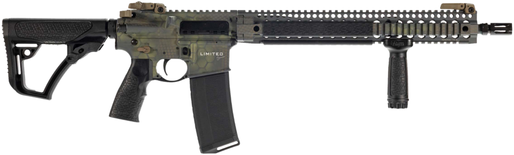 Daniel Defense DDM4 V9 5.56 NATO 32+1 16″ Crocodile Rattlecan  DLRLIMSER-002
