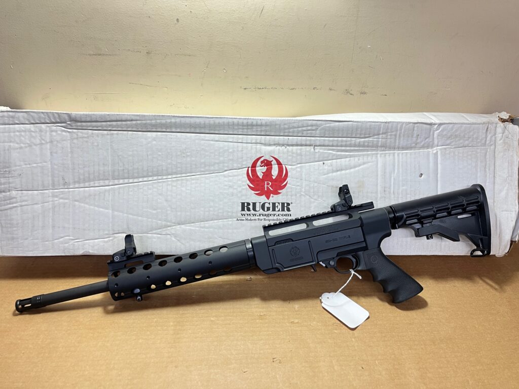 Ruger SR-22 Rifle – .22 LR Tactical Trainer, Model 11134, Adjustable Stock, Flip-Up Sights