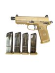 FN FNX-45 Tactical FDE .45 ACP – Threaded Barrel, 5 Mags, Soft Case, Optics Ready - View 2
