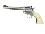 Used Ruger Single-Six Convertible Stainless – .22 LR / .22 Magnum, 6.5” Barrel, Ivory-Style Grips - View 2