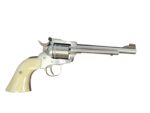 Used Ruger Single-Six Convertible Stainless – .22 LR / .22 Magnum, 6.5” Barrel, Ivory-Style Grips - View 3