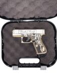 Used Glock 43X 9mm – Custom “Donald J. Trump” Engraved Edition, Gold Cerakote - View 1