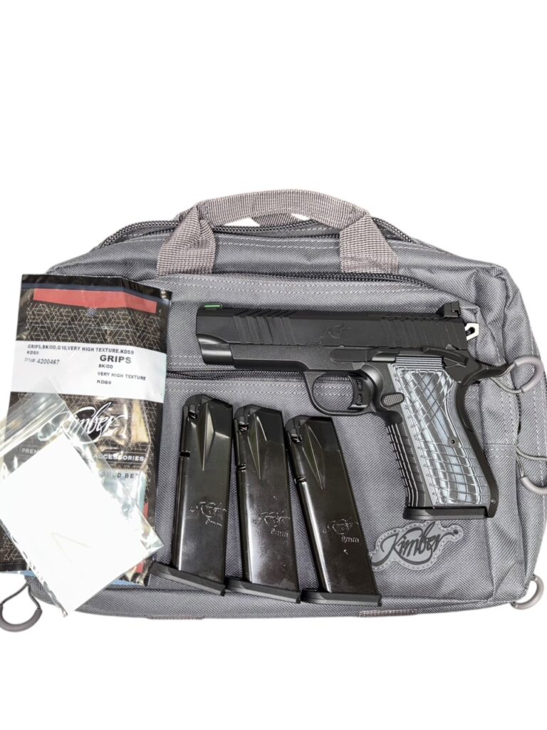 Used Kimber KDS9c 9mm Pistol – Optics Ready, G10 Grips, 4 Mags, Range Bag Included