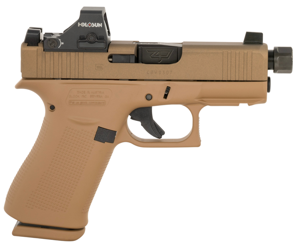 Glock 43X 9mm MOS Threaded Barrel W/ Holosun 407K FDE PX4350204FRMOSNINO2