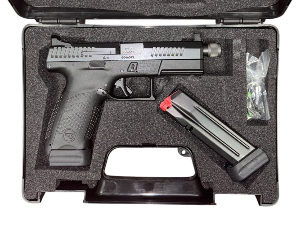 Used CZ P-10 C Suppressor-Ready 9mm – Threaded Barrel, Night Sights, 17+1 Capacity