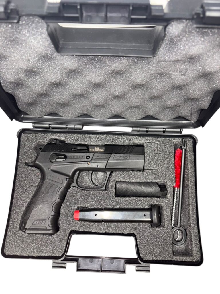 Used SAR USA CM9 9mm Pistol – 17+1 Capacity, Compact DA/SA, Tactical Case Included