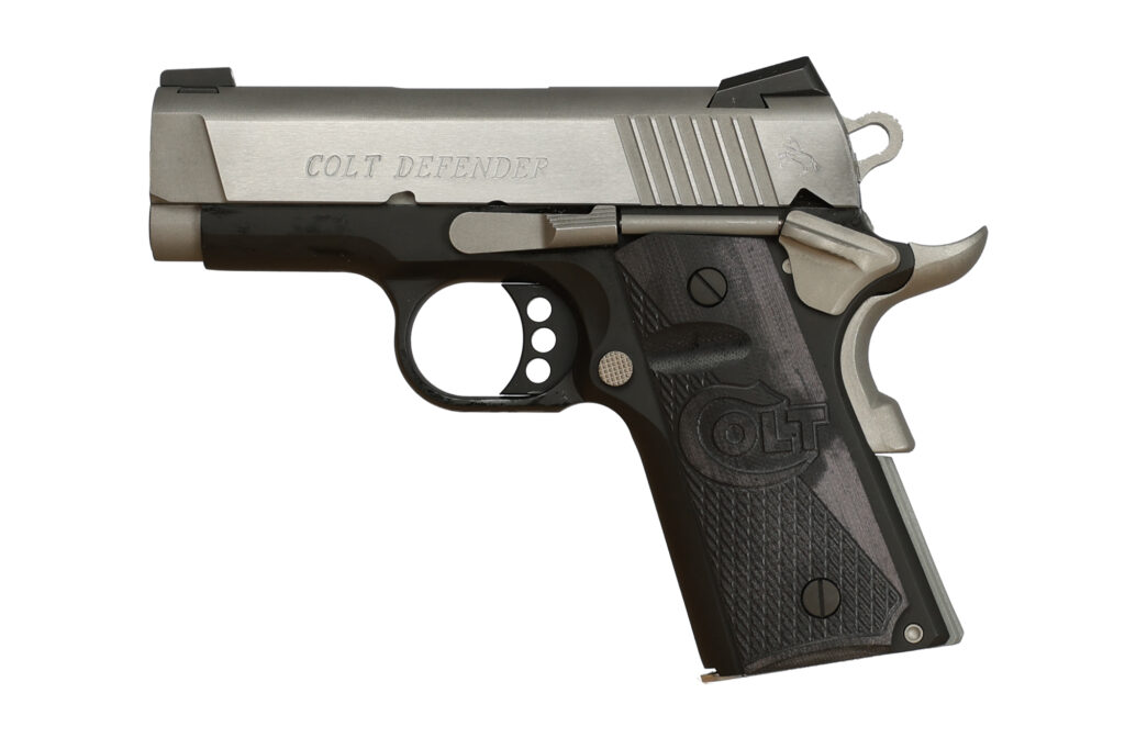 Colt 1911 Defender 45 ACP Two-Tone 3″ Barrel O7000XE-TT