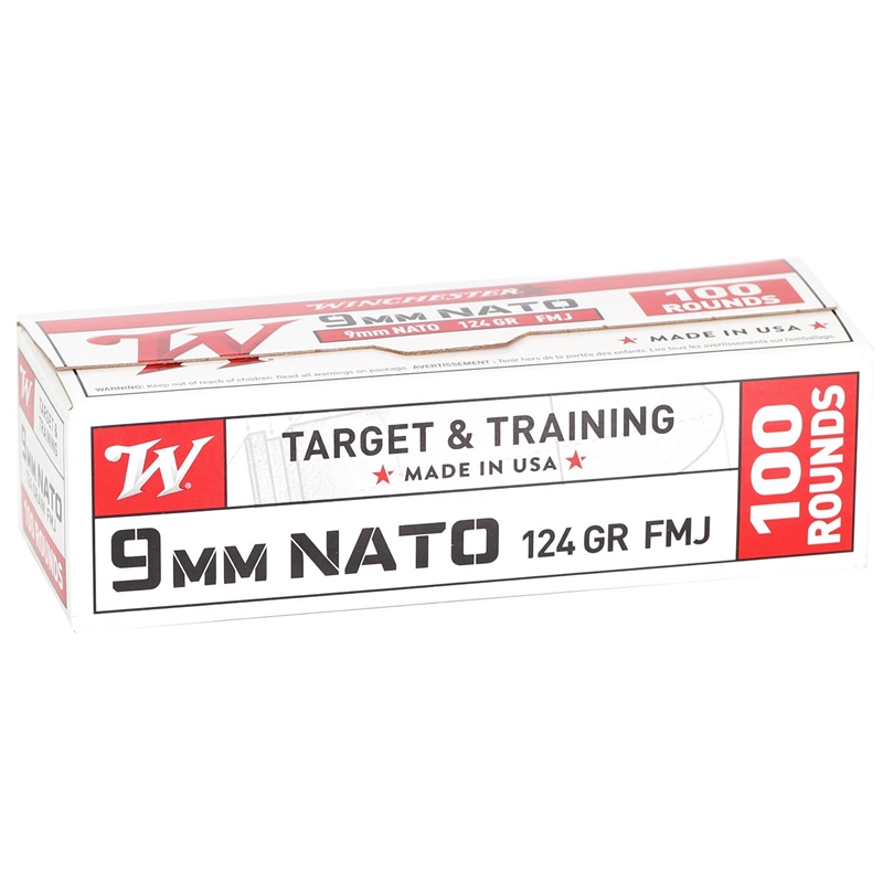 Winchester NATO 9mm Luger Ammo 124 grain FMJ Case of 1000 Rounds W9NATOVP