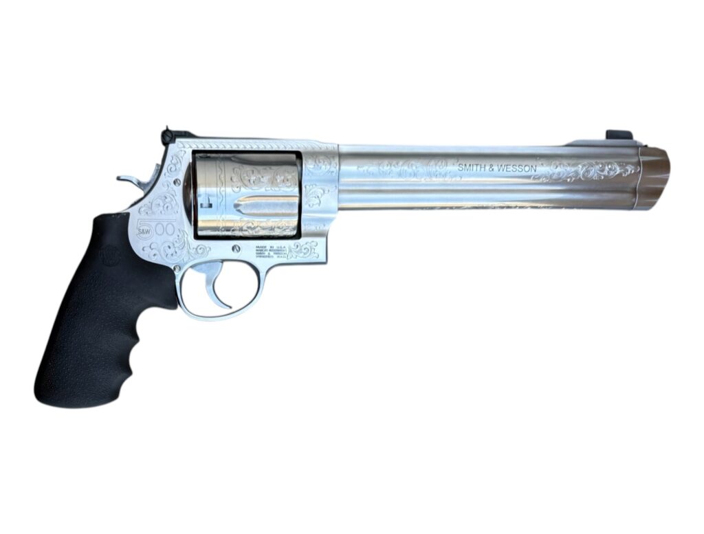 Engraved Smith & Wesson M500 500 S&W Magnum Compensated 8 3/8″ Barrel