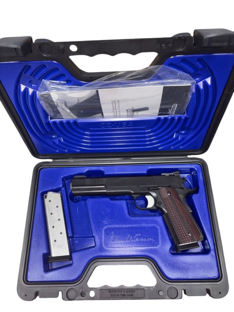 Used Dan Wesson Bruin .45 ACP Longslide 1911 – Match Grade, Fiber Optic Sight, G10 Grips