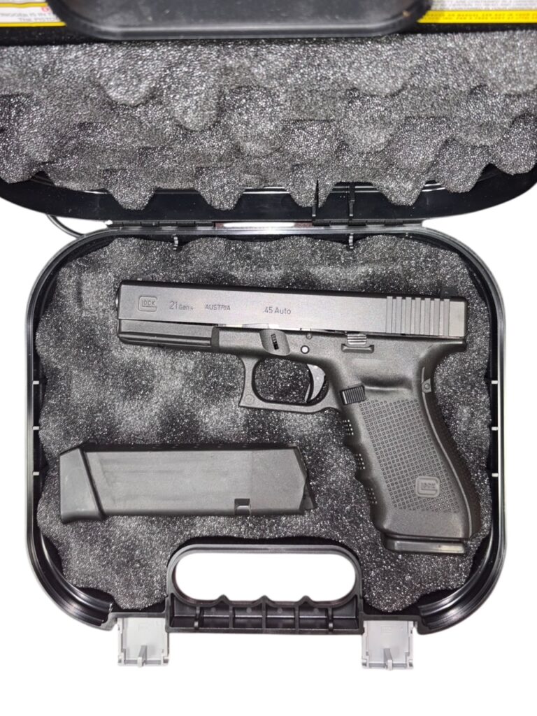 Used Glock 21 Gen 4 .45 ACP Night Sights – Full-Size Power, 13+1 Capacity, Built for Reliability